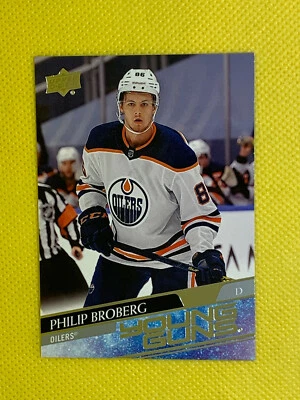PHILIP BROBERG 2020-21 Upper Deck UD Series 1 One YOUNG GUNS Rookie Card #204 - Image 1 of 2