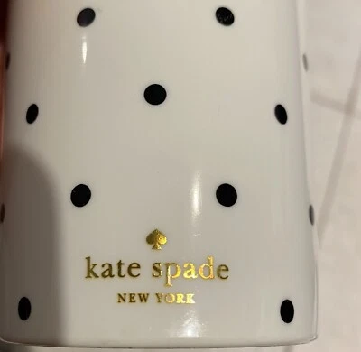 Kate Spade New York Cold Cup Travel Tumbler Polka Dot White Black - Image 1 of 4