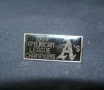 Oakland Athletics A's 1988 American League Champions lapel pin MLB Unocal 76 - Image 1 of 4