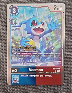 Digimon Card Game Prerelease Promo - Veemon (BT16-017) ENG NM - Bild 1 von 2