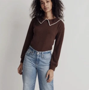 MADEWELL DAMEN OBERTEIL MIT RÜSCHENKRAGEN GRÖSSE SMALL - Bild 1 von 5