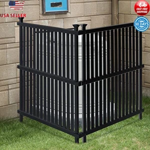 Vinyl Fence Panels Outdoor Privacy Screen Durable Easy Assembly 2 Packs New - Picture 1 of 7