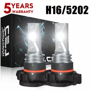 5202/H16 LED Fog Light Bulbs For Chevy Silverado 1500 2500HD 2007-2015 6000K Kit - Picture 1 of 16