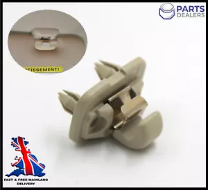 GENUINE AUDI A1 A3 A4 A5 Q2 Q3 Q5 TT SUN VISOR CLIP HOLDER 8W0857562ACE3 BEIGE - Picture 1 of 9