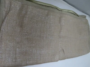 Pottery Barn Accents Couch Accent Pillow Case Cream Gold Metallic JUTE - Picture 1 of 5