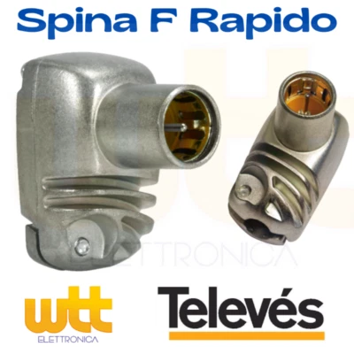 CONNETTORE SPINA F AD INNESTO RAPIDO PRO EASY F PER CAVO 5-7,5mm 413410 FSW2000N - Immagine 1 di 4