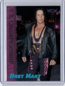 1998 Topps WCW NWO BRET HART U.S. Championship Card #70 WWE WWF Legend - Picture 1 of 1