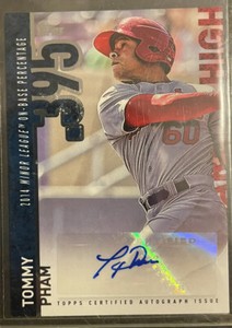 2015 Topps Career High Autograph Tommy Pham St. Louis Cardinals Auto