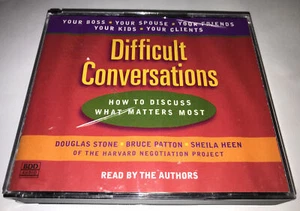 Difficult Conversations How to Discuss What Matters Most Douglas Stone Cd 5 Disc - Picture 1 of 10