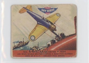 1941 Goudey Sky-Birds Chewing Gum R137 English Gloster F 534 #2 0r1h
