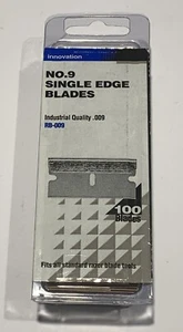 Single Edge Razor Blades 100 Pack Heavy Duty Industrial Grade (N0. 9) - Picture 1 of 4