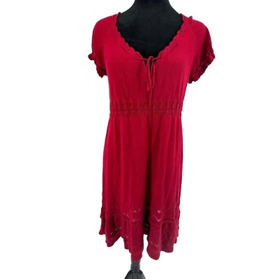 Vestido Max Studio Babydoll Y2K Para Mujer Talla M Lechera En Niveles Tejido Ligero De Colección Foto 1 de 4