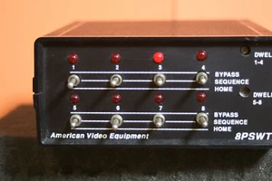 American Video Video switcher 8pswt 8 Camera compsit video Plus AC ADAPT. - Picture 1 of 5