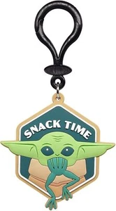 Star Wars The Mandalorian Soft Touch PVC Bag Clip The Child Snack Time - Picture 1 of 1