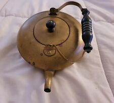 Vintage Antique English Brass Tea Kettle Pre-owned Unbranded With Trade Mark