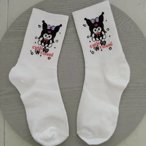 Novelty Anime Cartoon Hello Kitty Kuromi Teen Socks Gift White AUS - Picture 1 of 2