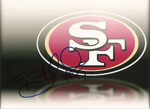 FOTO CON LOGOTIPO 5x7 auto firmado por Bruce Miller 49ers - Imagen 1 de 1