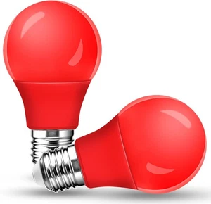2 Pack A15 LED Red Light Bulb for Nightlight, 5W Equivalent 40Watt E26  - Picture 1 of 7