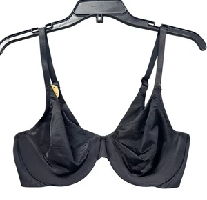 NEU Wacoal Damen Innen Glanz Bügel BH Schwarz Größe 32D Neu mit Etikett - Bild 1 von 3