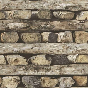 Papel pintado no tejido 931808 papel pintado madera 53 x 1005 cm Rasch Selection marrón - Imagen 1 de 11