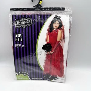 Spirit Halloween Beetlejuice Lydia Deetz Girl’s Costume Size Medium 8-10 - Picture 1 of 8