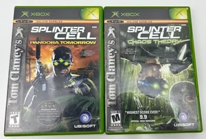 Tom Clancys Splinter Cell: Pandora Tomorrow/Chaos Theory Xbox con manual probado - Imagen 1 de 3