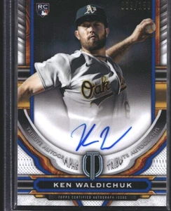 Ken Waldichuk 2023 Topps Tribute Auto Autograph Blue Oakland Athletics #/150 - Picture 1 of 2