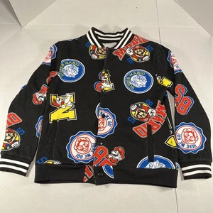 Super Mario Varsity Jacke Kinder L Schwarz Nintendo Hybrid Bekleidung 2024 - Bild 1 von 13