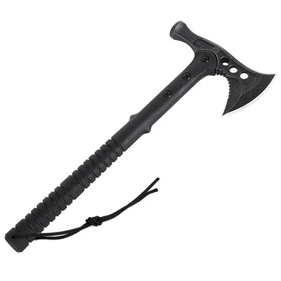 16" Camping Tactical Tomahawk Axe Hunting Survival Knife Tools w/ Nylon Sheath - Image 1 of 4