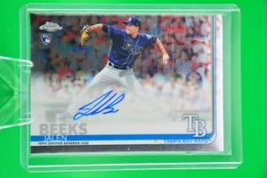 2019 Topps Chrome Jalen Beeks #RA-JBE Rookie Autograph Tampa Bay Rays - Picture 1 of 2