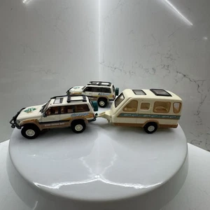 Vintage 1998 Kentoys Western River Rd Cruiser 4x4 e caravan pressofuso set raro - Foto 1 di 14