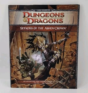 Dungeons & Dragons 4e Seekers of the Ashen Crown w/map Eberron Adventure Module - Picture 1 of 13