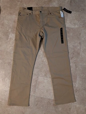 Pantalones de mezclilla ajustados de viaje Banana Republic para hombre talla caqui medidas. 36x32 Foto 1 de 4