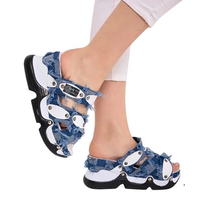 Sandals Jeans Shoes ,Women's Sports Shoes / Sandals Boots / Valentine's Gift' - Image 1 of 4