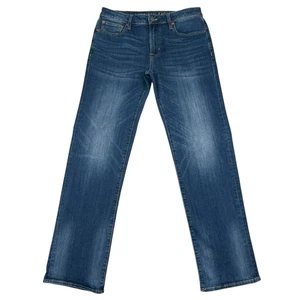 American Eagle Jeans Men's 32x34 Original Bootcut Blue Cotton Stretch Whiskered - Picture 1 of 15