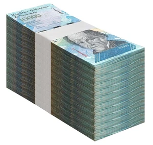 Venezuela 10000 Bolívar Fuerte, 2016-2017, P-98, Usado X 1000 PCS Ladrillo - Imagen 1 de 3