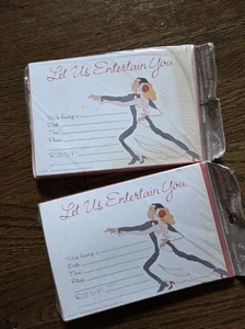 Vintage 80’s Party invitations “Let's Us Entertain You" New Sealed- 2 Pack Of 8 - Picture 1 of 4