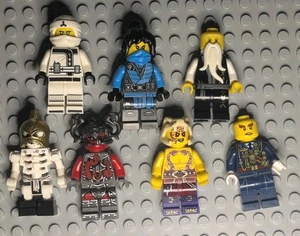 LEGO Ninjago Minifigure Lot (7) – Nya, Zane, Sensei Wu, Bonezai & More - Picture 1 of 12