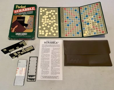 Vintage Pocket Scrabble - Spear's Games - Mini - Travel - 1981 - Boxed Complete  - Image 1 of 4