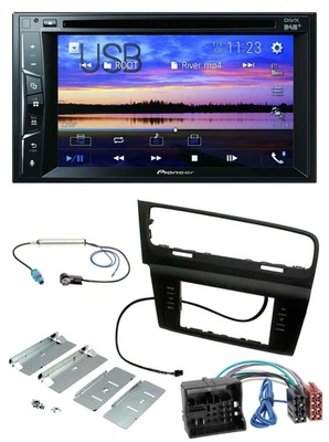 Pioneer Bluetooth 2DIN USB DVD DAB MP3 Autoradio für VW Golf VII (ab 11/2012) - Bild 1 von 4