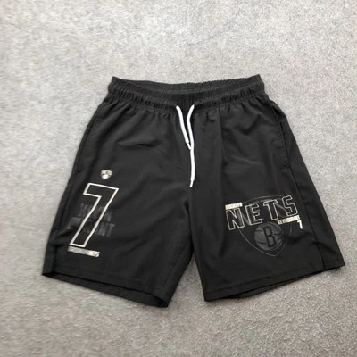 Черные мужские баскетбольные шорты Brooklyn Nets Shorts Small Kevin Durant 7 NBA одежда для фанатов - Изображение 1 из 4