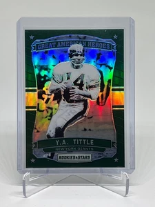 2016 Panini Rookies & Stars Great American Heroes Y.A. Tittle #1 Grün /5 - Bild 1 von 2