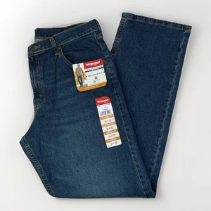 Wrangler Relaxed Fit 5 Star Premium Jeans Mens Dark Wash Size 34 X 32” - Picture 1 of 7