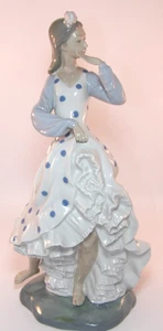 NAO By Lladro 14" Spanish Lady Flamenco Dancer Figurine 1980s - Picture 1 of 11