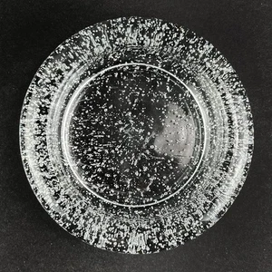 Vintage Indiana Glas Blase Glas Stumpenkerzenhalter rund klar 4,75" - Bild 1 von 8