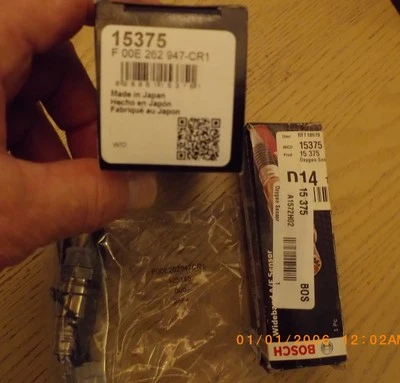 SENSOR DE OXÍGENO GENUINO BOSCH para Jaguar S-Type XF XFR XKV8 XKR 2005-2011 CANTIDAD 2 Foto 1 de 3