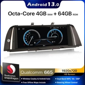 64GB CarPlay Android 13 Navi Autoradio DAB+DSP 2K Bildschirm BMW 5er F10/F11 CIC - Bild 1 von 20