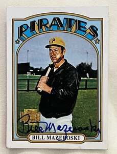 Bill Mazeroski SIGNED AUTOGRAPH 2001 Topps Archive Card Pittsburgh Pirates HOF - Picture 1 of 2