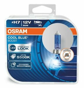 OSRAM Cool Blue Boost H7 Car Headlight Bulbs (Twin) - New Version -  80W 5500K