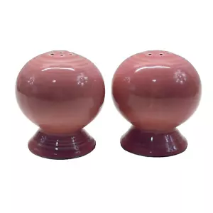 Vintage FIESTA WARE Rose Color Salt and Pepper Shakers 1950s - Picture 1 of 5
